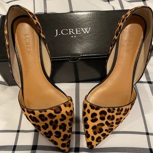 j. Crew Zoe D’Orsay calf hair flats